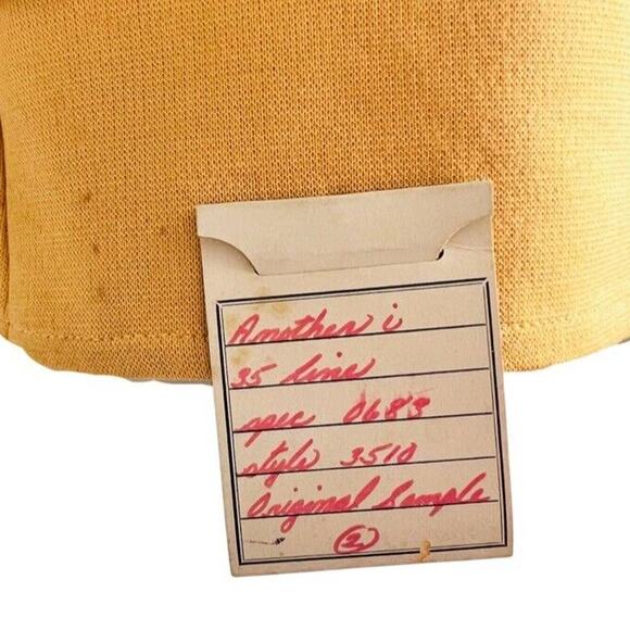 Vintage 70s Zip Front Yellow Red Cropped Short Sleeve Bolero Jacket S NEW Tags - Picture 4 of 11